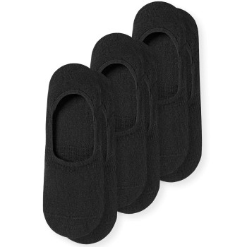 Schiesser Strømper 3P Long Life Cool Steps Socks Sort Str 37/38 Dame