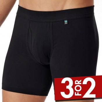 Schiesser Long Life Cotton Cyclist Boxer Sort bomuld Large Herre