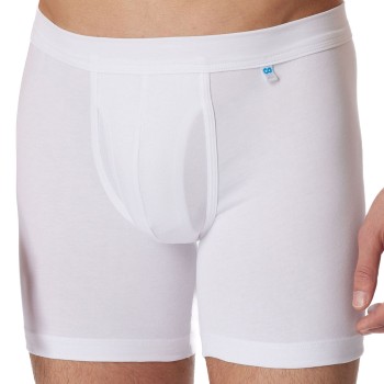 Schiesser Long Life Cotton Cyclist Boxer Hvid bomuld Small Herre