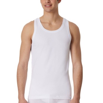 Schiesser Long Life Cotton Undershirt Hvid bomuld Small Herre