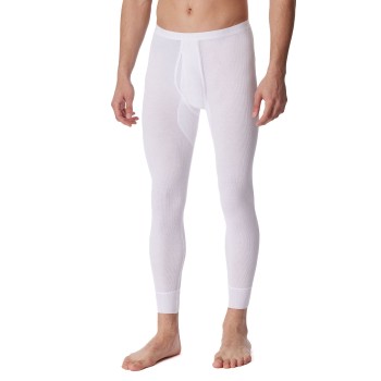 Schiesser Long Underpants With Fly Hvid bomuld Large Herre