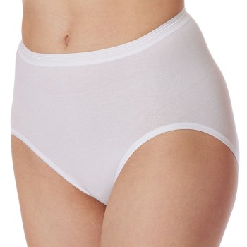 Schiesser Trusser Luxury High Waist Pants Hvid bomuld 48 Dame