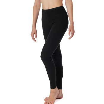 Schiesser Luxury Leggings Sort bomuld 48 Dame