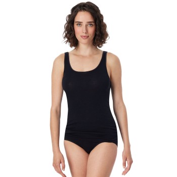 Schiesser Luxury Top Sort bomuld 40 Dame