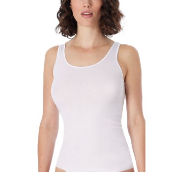 Schiesser Luxury Top Hvid bomuld 44 Dame
