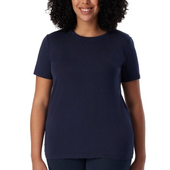 Schiesser Mix and Relax Modal Shirt Mørkblå modal Large Dame