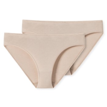 Schiesser Trusser 2P Modal Essentials Tai Briefs Beige Small Dame