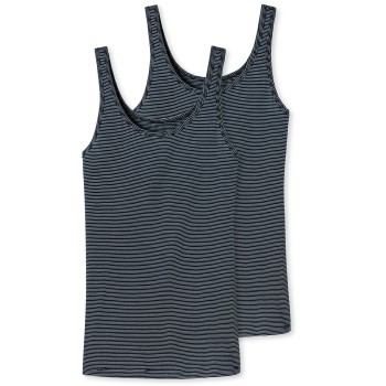 Schiesser 2P Modal Essentials Tank Tops Mørkblå 40 Dame