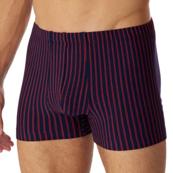 Schiesser Organic Cotton Boxershort Rød/Blå bomuld Large Herre