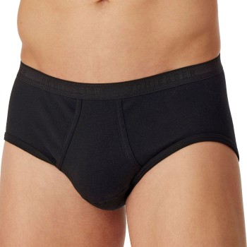 Schiesser 2P Original Classics Fine Rib Sport Briefs Sort bomuld Small Herre