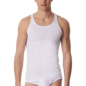 Schiesser Original Classics Rib Undershirt 3XL-6XL Hvid bomuld 5XL Herre
