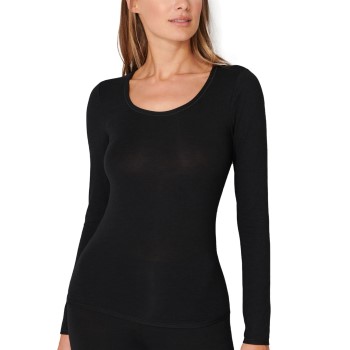 Schiesser Personal Fit Long Sleeve Shirt Sort 3XL Dame