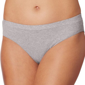 Schiesser Trusser Pure Rib Organic Cotton Rio Briefs Lysegrå 40 Dame
