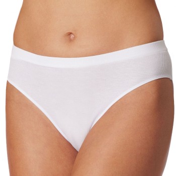 Schiesser Trusser Pure Rib Organic Cotton Rio Briefs Hvid 42 Dame