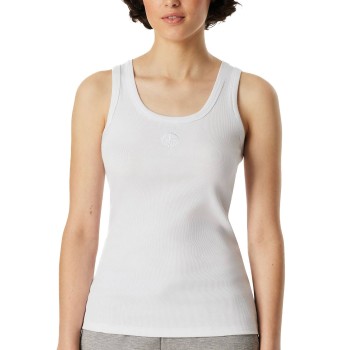 Schiesser Rib Tank Top Hvid bomuld Large Dame