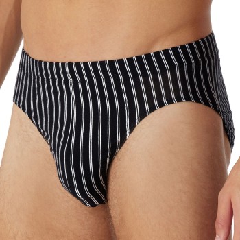 Schiesser Supermini Briefs Sort bomuld Medium Herre