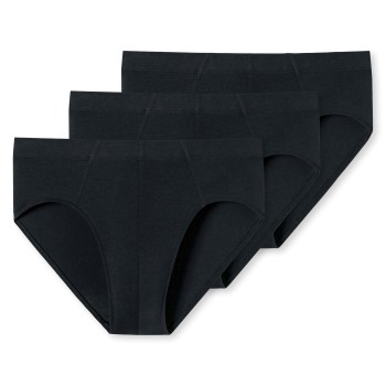 Schiesser 3P Supermini Organic Cotton Briefs Sort bomuld XX-Large Herre