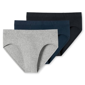 Schiesser 3P Supermini Organic Cotton Briefs Flerfarvet bomuld X-Large Herre