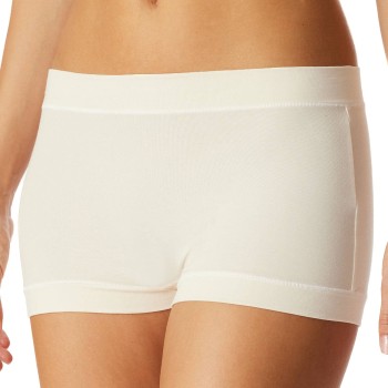 Schiesser Trusser Unique Cotton Boyshort Elfenben bomuld Large Dame