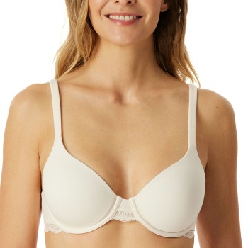 Schiesser BH Unique Cotton Wired Bra Creme bomuld D 80 Dame