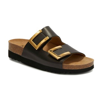 Scholl Monterey 2 Straps Sort/Guld not spec Str 38 Dame