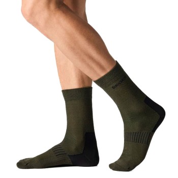 Seger Strømper Wanderer Light Wool Socks Mørkgrøn  Str 37/39