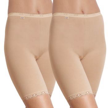 Sloggi Trusser 2P Kvinder Basic Long Beige bomuld 54 Dame