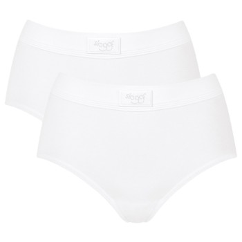 Sloggi Trusser 2P Double Comfort Maxi Multi Hvid bomuld 40 Dame