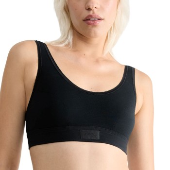 Sloggi BH Double Comfort Top Sort bomuld 46 Dame