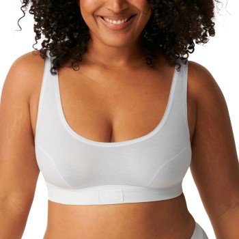 Sloggi BH 2P Double Comfort Top Hvid bomuld 42 Dame