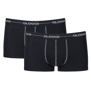 Sloggi 2P For Men Start Hip Sort bomuld Large Herre