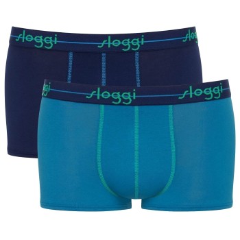 Sloggi 2P For Men Start Hip Blå bomuld Medium Herre