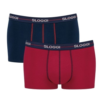 Sloggi 2P For Men Start Hip Blå/Rød bomuld Medium Herre