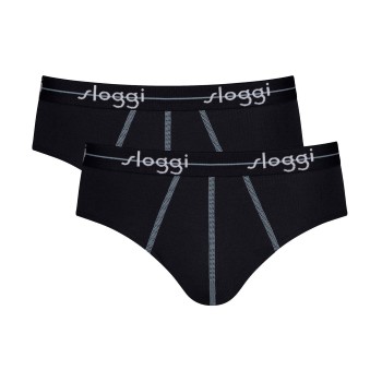 Sloggi 2P For Men Start Midi Sort bomuld X-Large Herre
