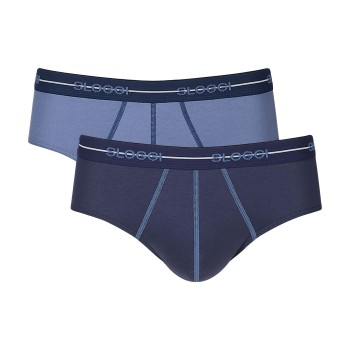Sloggi 2P For Men Start Midi Blå/Blå bomuld XX-Large Herre
