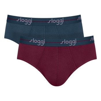Sloggi 2P For Men Start Midi Mørkrørd bomuld X-Large Herre