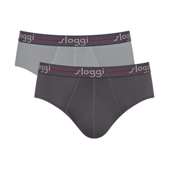 Sloggi 2P For Men Start Midi Flerfarvet bomuld Large Herre