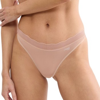 Sloggi Trusser 2P GO Blush String Beige polyamid Large Dame