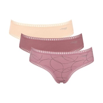 Sloggi Trusser 3P GO Crush Hipster Briefs Flerfarvet bomuld XX-Large Dame