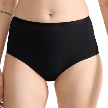Sloggi Trusser 3P GO Daily Cotton High Waist Brief Sort bomuld Medium Dame