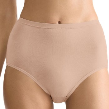 Sloggi Trusser 3P GO Daily Cotton High Waist Brief Beige bomuld Small Dame