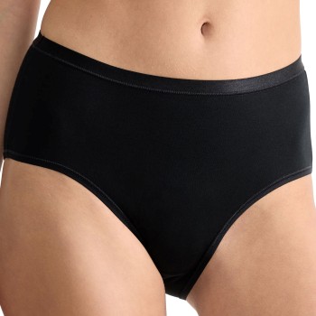 Sloggi Trusser 3P GO Daily Cotton Midi Briefs Sort bomuld Large Dame