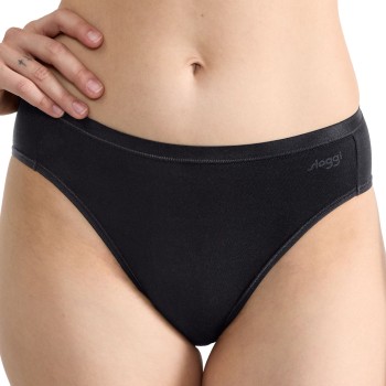 Sloggi Trusser 3P GO Daily Cotton Tai Sort bomuld Large Dame