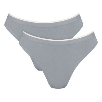 Sloggi Trusser 2P GO Sense High Leg Briefs Grå modal XX-Large Dame