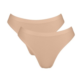 Sloggi Trusser 2P GO Sense High Leg Briefs Beige modal X-Large Dame