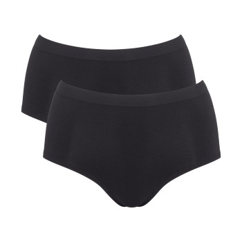 Sloggi Trusser 2P GO Sense High Waist Briefs Sort modal Large Dame