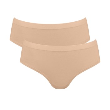 Sloggi Trusser 2P GO Sense Hipster Briefs Beige modal Large Dame