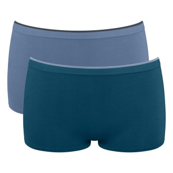 Sloggi Trusser 2P GO Sense Shorts Marine/Blå modal X-Large Dame