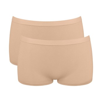 Sloggi Trusser 2P GO Sense Shorts Beige modal Medium Dame