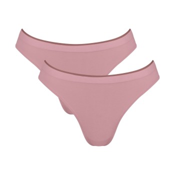 Sloggi Trusser 2P GO Sense Tanga Briefs Gammelrosa modal XX-Large Dame